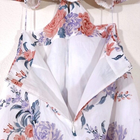 NEW Sofia The Label Ami Cottagecore Cut Out Mini Dress Floral Coquette Lolita - Picture 12 of 14